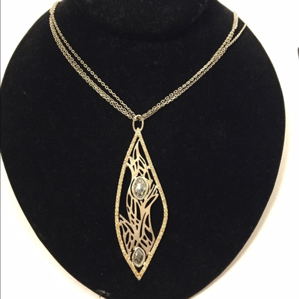 Laundry by Shelli Segal long silver chain necklace